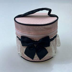 Pinky Girls Pink Lace Trimmed Round Bag N231-16